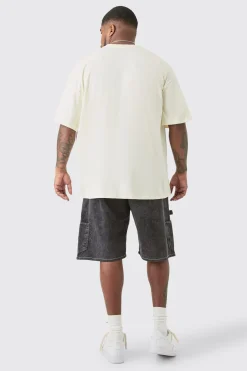 Plus Oversized Metallic Homme Lips Print T-shirt In | UK^boohooMAN Clearance