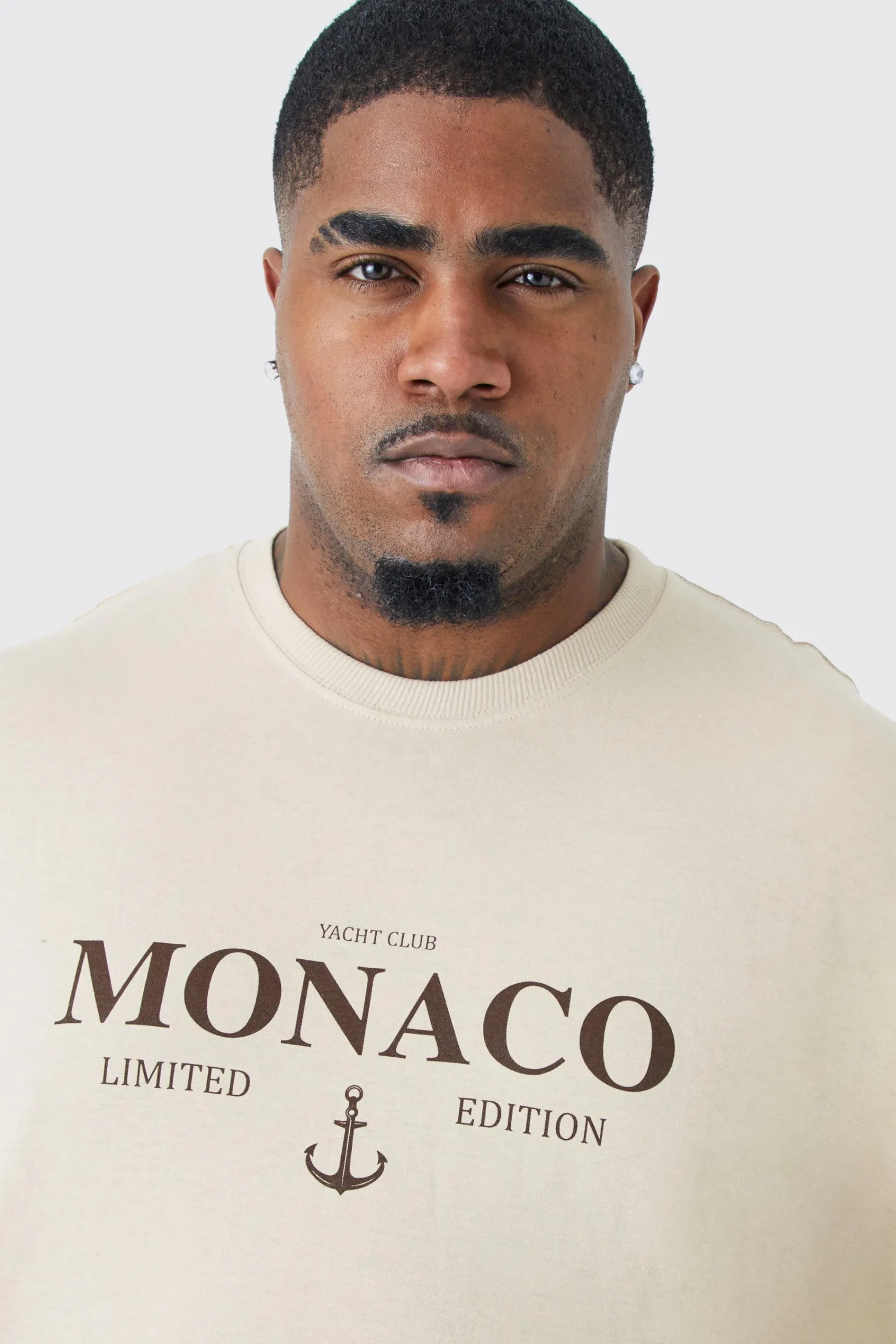 Plus Oversized Monaco Limited Edition T-shirt | UK^boohooMAN New