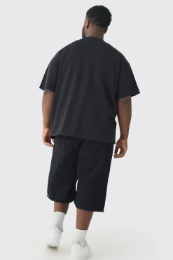 Plus Oversized OFCL Embroidered T-shirt | UK^boohooMAN