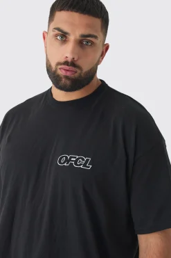 Plus Oversized Ofcl Embroidered T-shirt In | UK^boohooMAN Hot