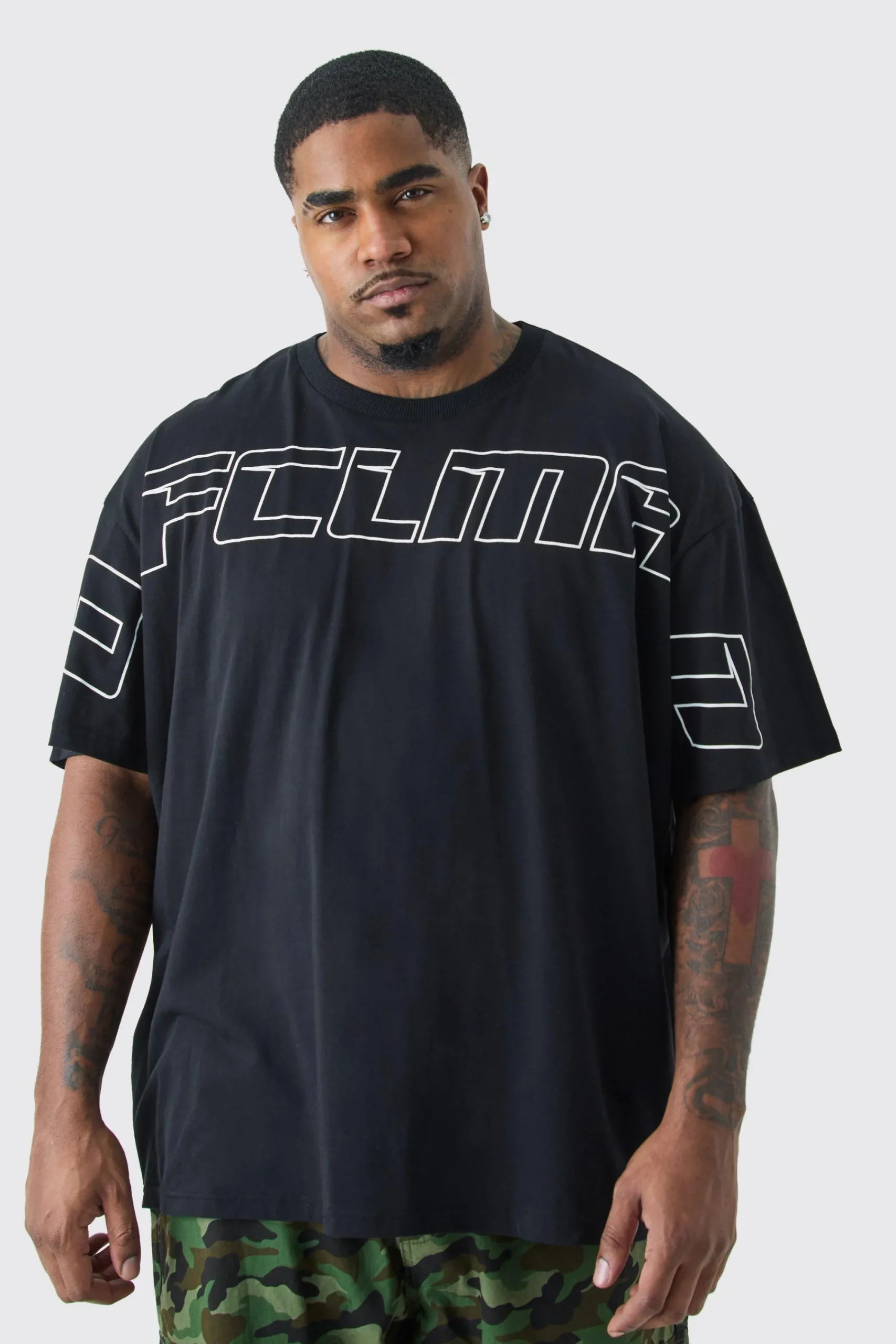 Plus Oversized Ofcl Man Teddy Graphic T-shirt | UK^boohooMAN Online