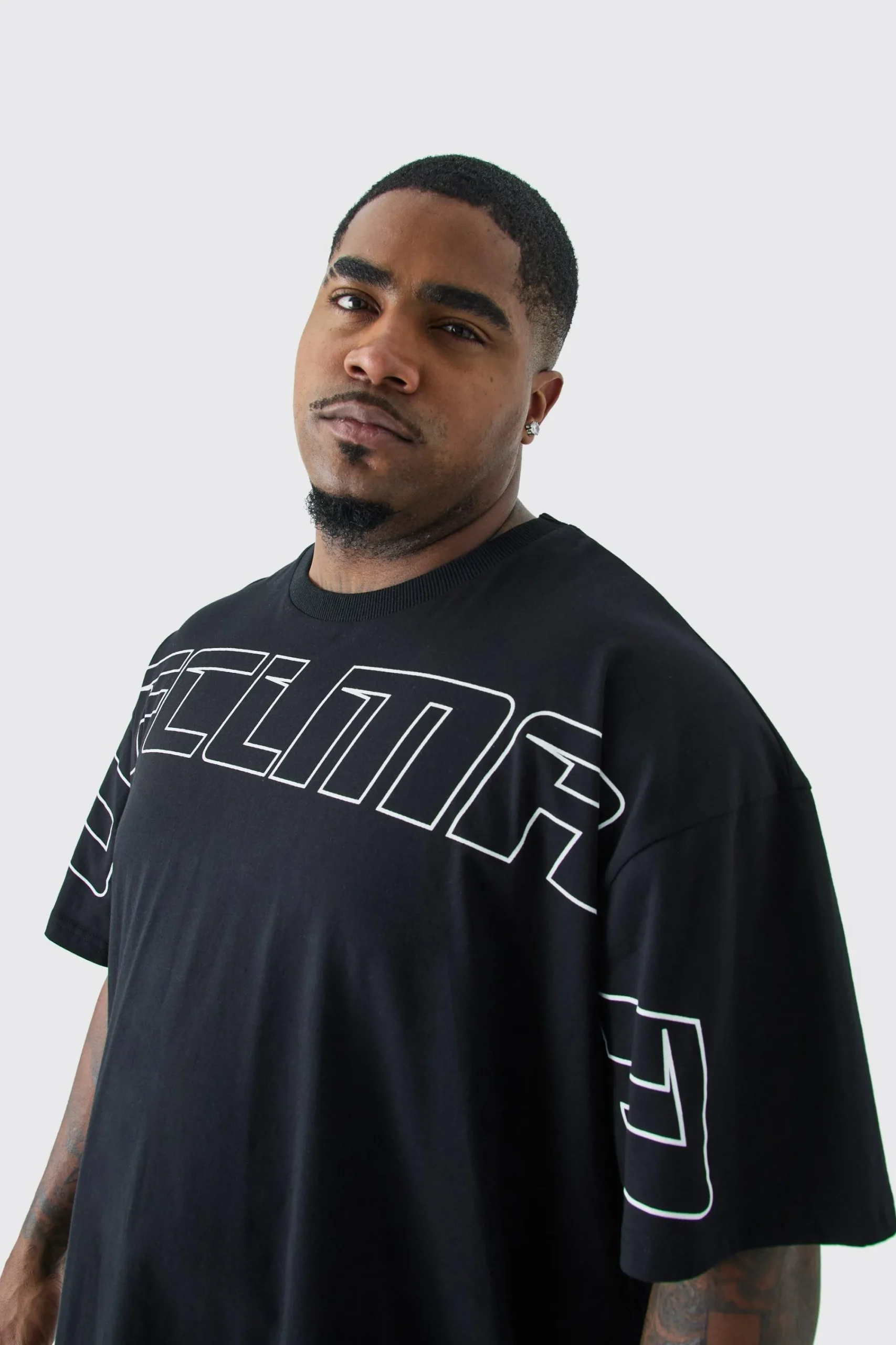 Plus Oversized Ofcl Man Teddy Graphic T-shirt | UK^boohooMAN Online