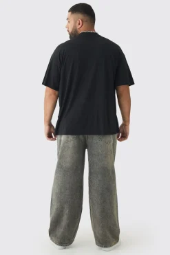 Plus Oversized Official Balaclava Print T-Shirt | UK^boohooMAN Discount