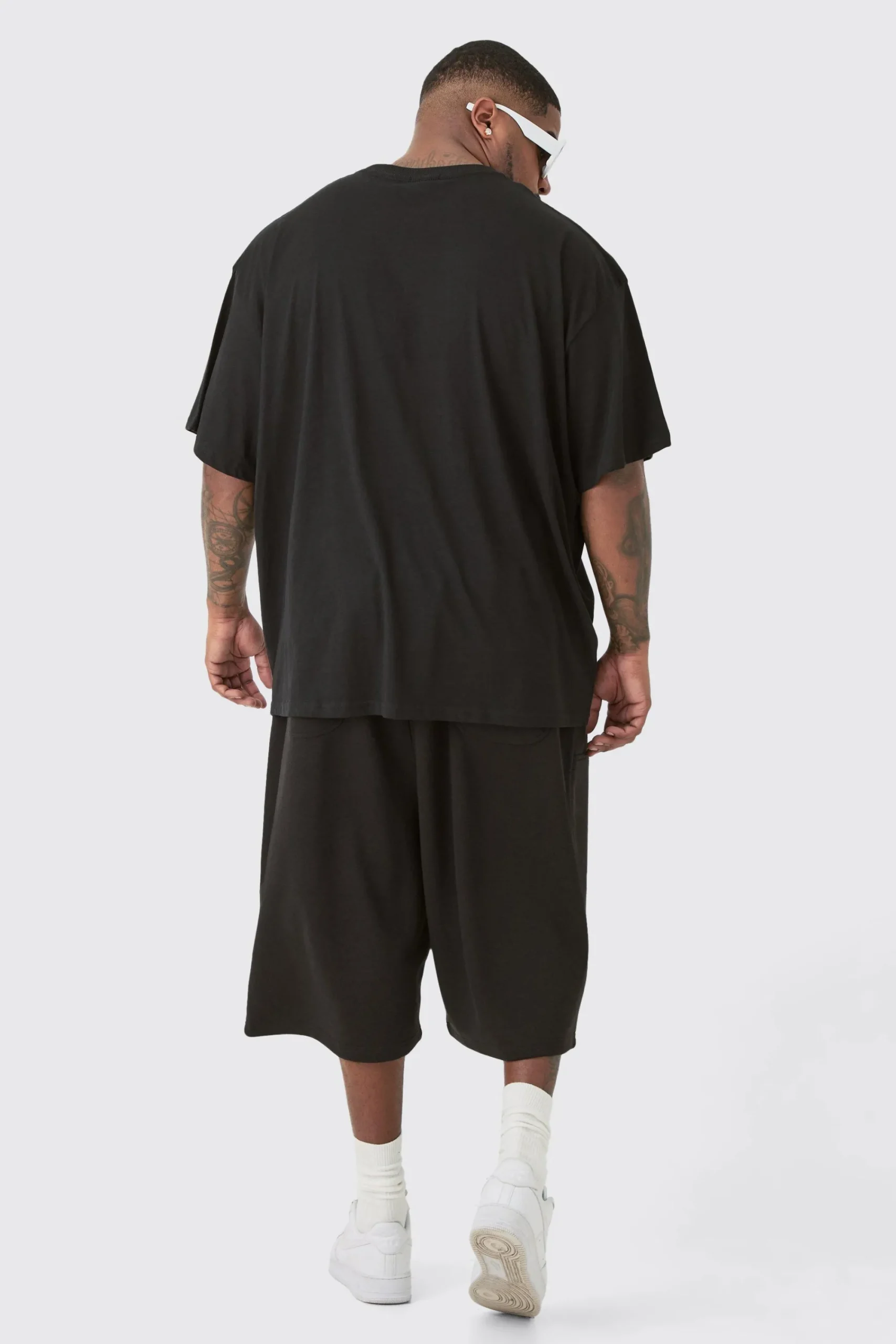 Plus Oversized Official Splice Print T-shirt In | UK^boohooMAN Online