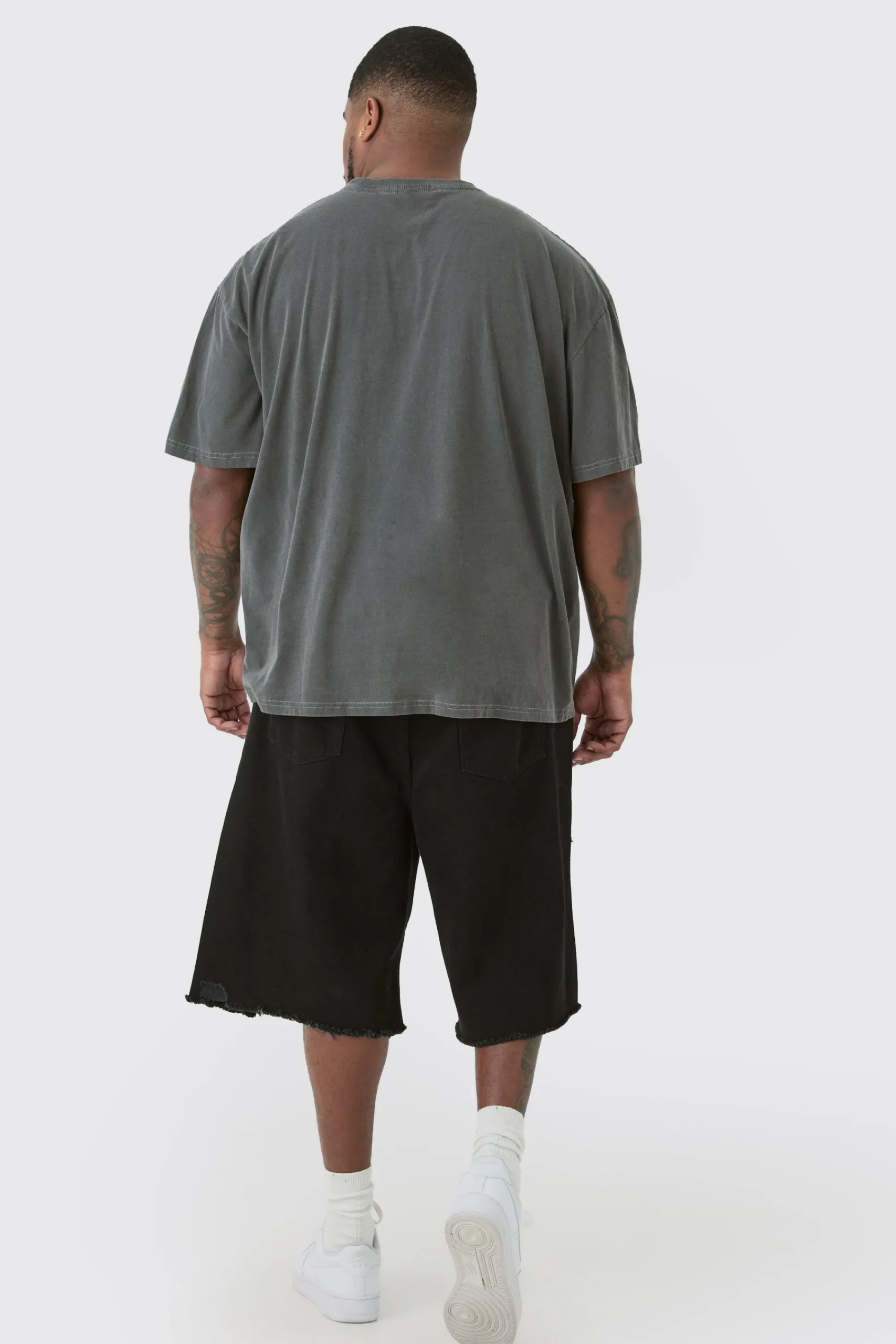 Plus Oversized Overdye Wash Moto Print T-shirt | UK^boohooMAN Hot