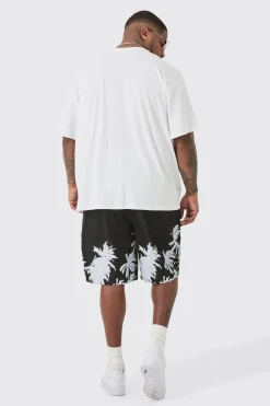 Plus Oversized Palm Renaissance Print T-shirt In | UK^boohooMAN