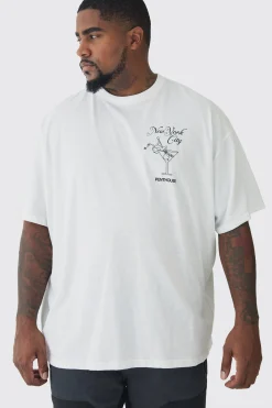 Plus Oversized Penthouse Magazine License T-Shirt | UK^boohooMAN Online