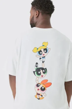 Plus Oversized Powerpuff Girls License T-shirt | UK^boohooMAN Best