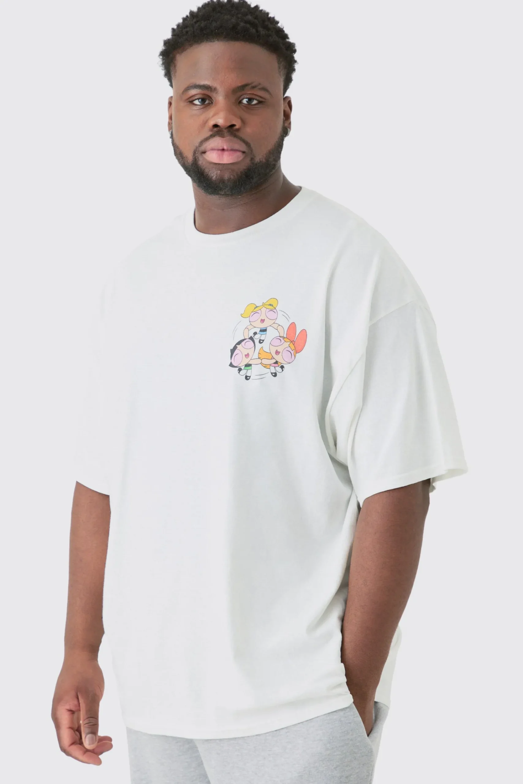 Plus Oversized Powerpuff Girls License T-shirt | UK^boohooMAN Best