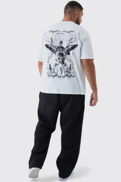 Plus Oversized Rennaisance Print T-Shirt | UK^boohooMAN Best