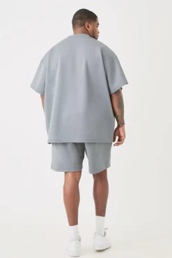 Plus Oversized Scuba T-shirt | UK^boohooMAN New