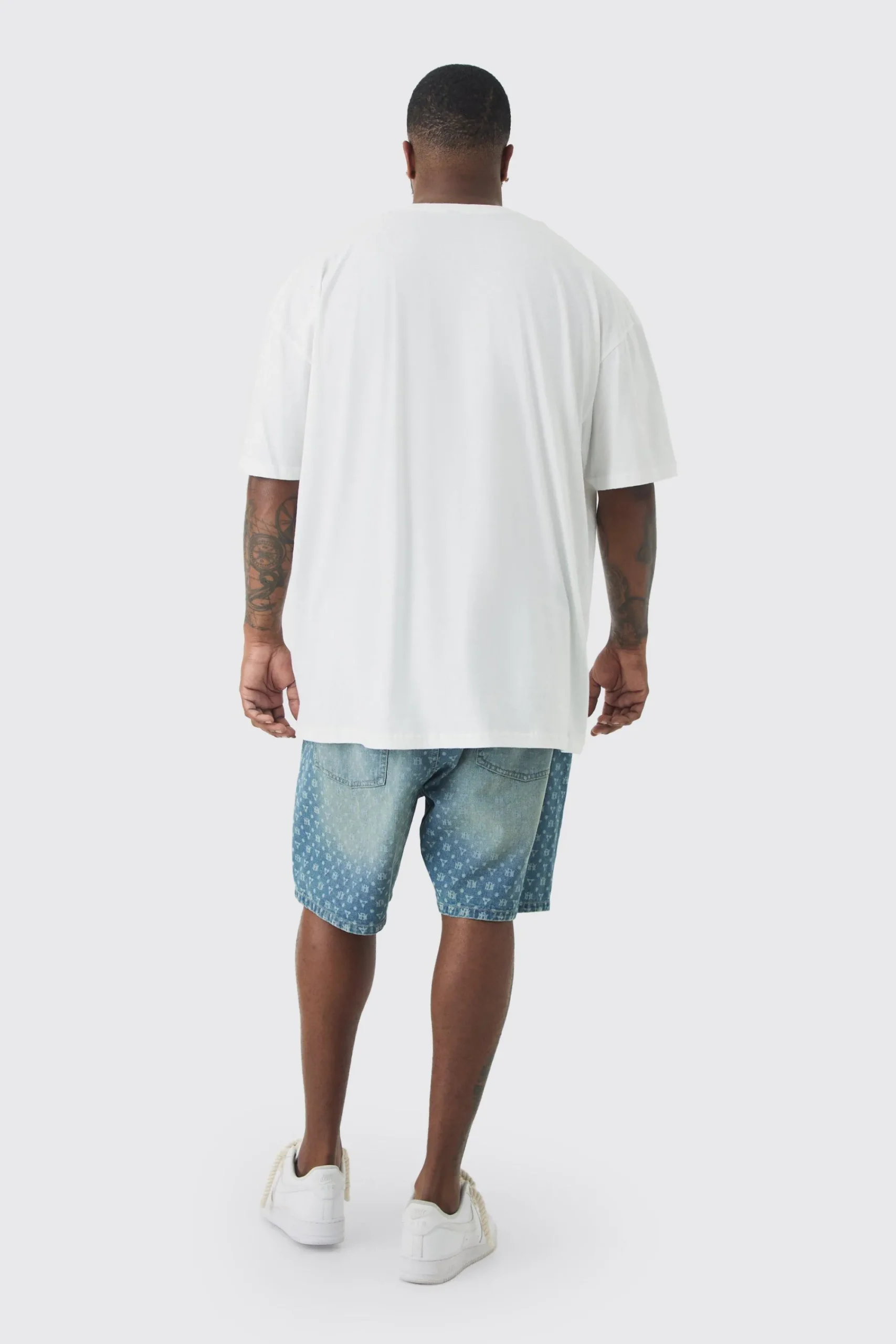 Plus Oversized Teddy Chest Print T-shirt | UK^boohooMAN New