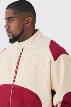 boohooMAN Plus Oversized Twill Homme Moto Jacket In | UK| Coats & Jackets