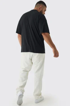 Plus Oversized Worldwide Express Print T-Shirt | UK^boohooMAN Sale