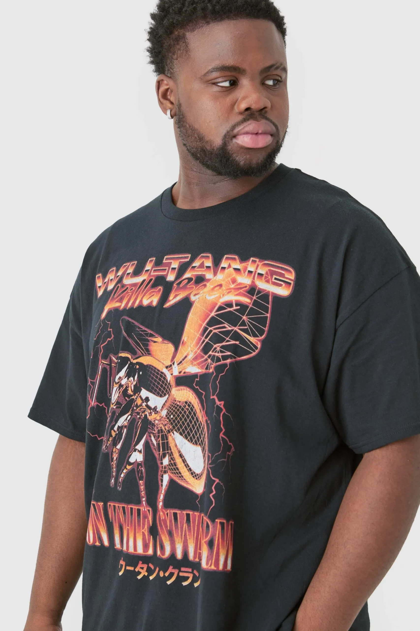 Plus Oversized Wu Tang License T-shirt | UK^boohooMAN Discount