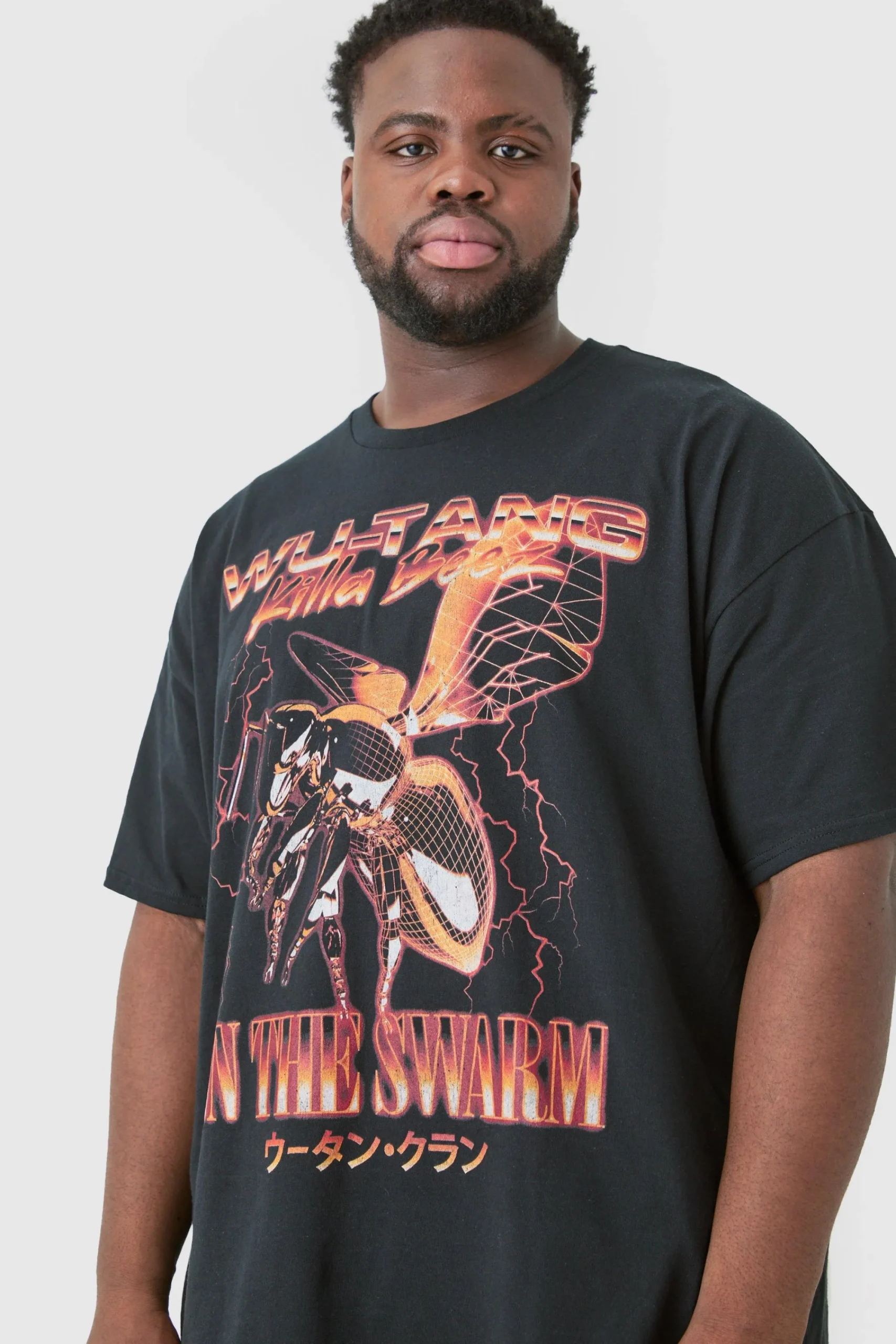 Plus Oversized Wu Tang License T-shirt | UK^boohooMAN Discount