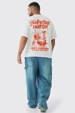 Plus Perfect Match Graphic T-Shirt | UK^boohooMAN Clearance