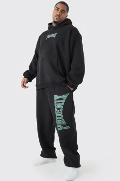 boohooMAN Plus Phoenix Oversized Hooded Tracksuit | UK| Tracksuits