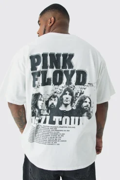 Plus Pink Floyd License Back Print T-shirt In | UK^boohooMAN Hot
