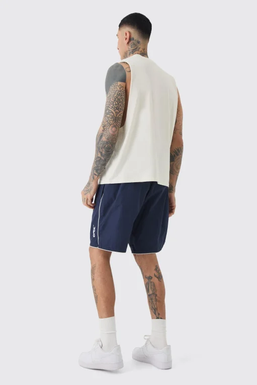 boohooMAN Plus Piping Detail Shorts | UK| Shorts