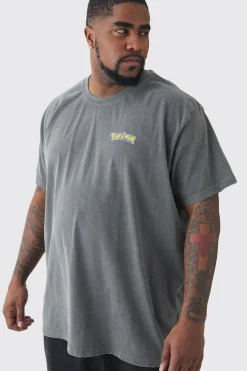 Plus Pokemon License T-shirt In | UK^boohooMAN Online