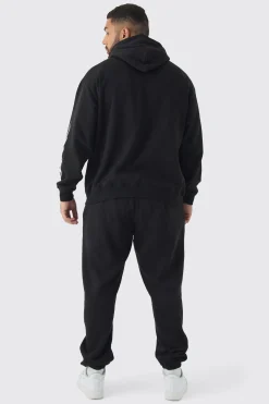 boohooMAN Plus Pour Homme Cross Print Tracksuit In | UK| Tracksuits