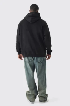 boohooMAN Plus Pour Homme Skull Print Oversized Hoodie | UK| Hoodies & Sweatshirts