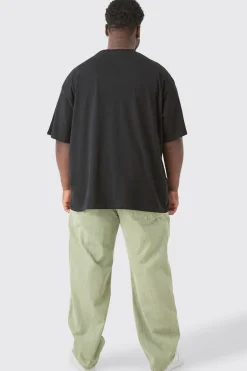 Plus Pour Homme Tiger Graphic Oversized T-shirt | UK^boohooMAN Outlet