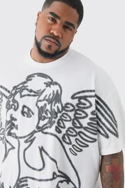 Plus Renaissance Flock Graphic T-shirt In | UK^boohooMAN Hot