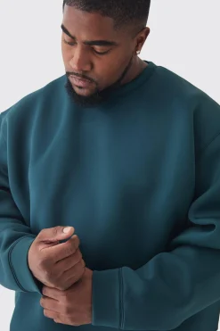boohooMAN Plus Scuba Oversized Sweat | UK| Hoodies & Sweatshirts
