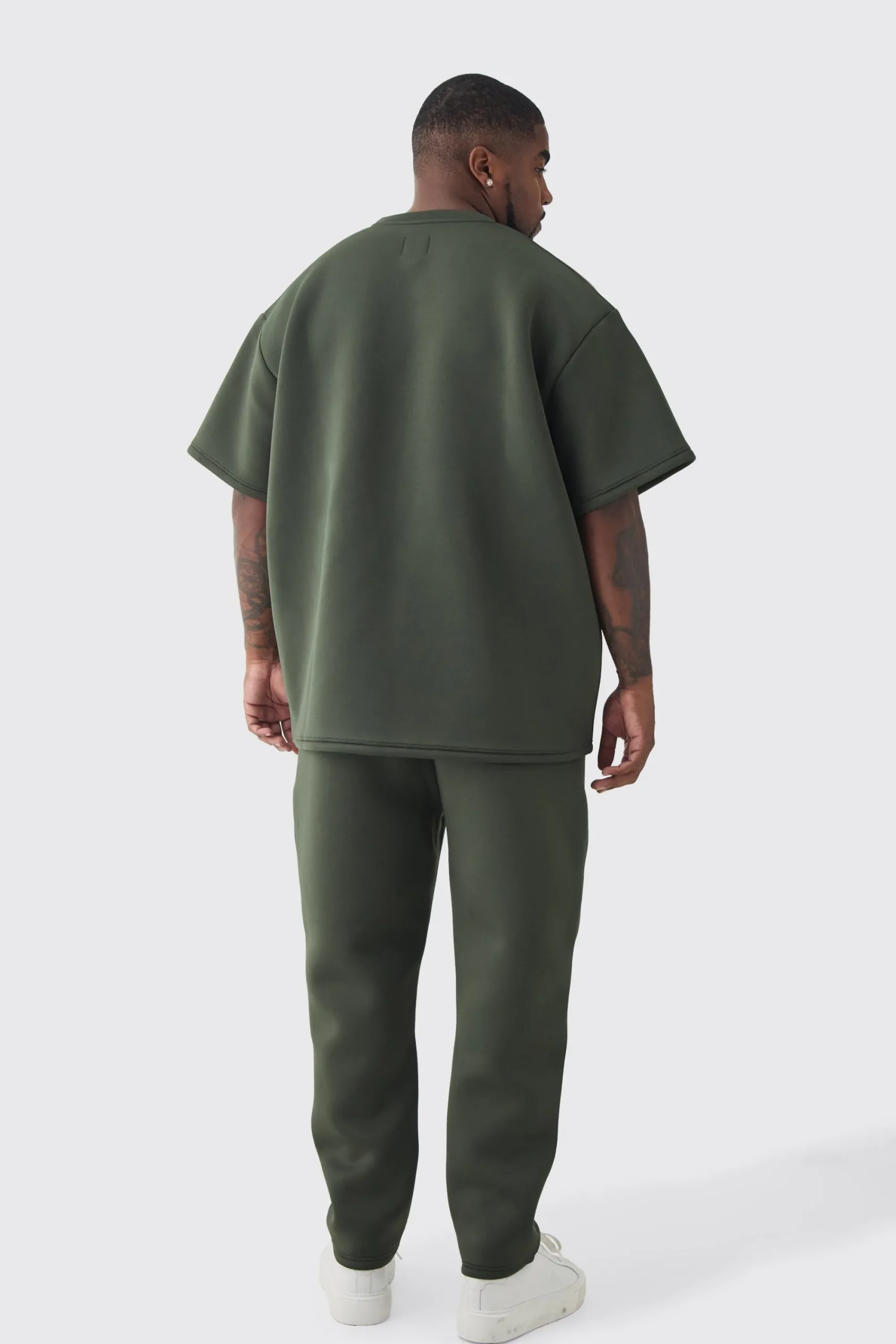 Plus Scuba Oversized T-shirt | UK^boohooMAN Sale