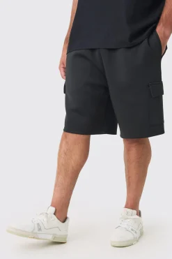 boohooMAN Plus Scuba Relaxed Cargo Shorts | UK| Shorts