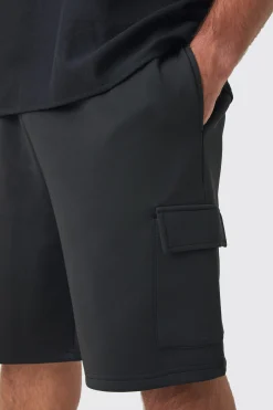 boohooMAN Plus Scuba Relaxed Cargo Shorts | UK| Shorts