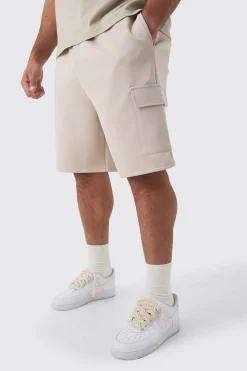 boohooMAN Plus Scuba Relaxed Cargo Shorts | UK| Shorts