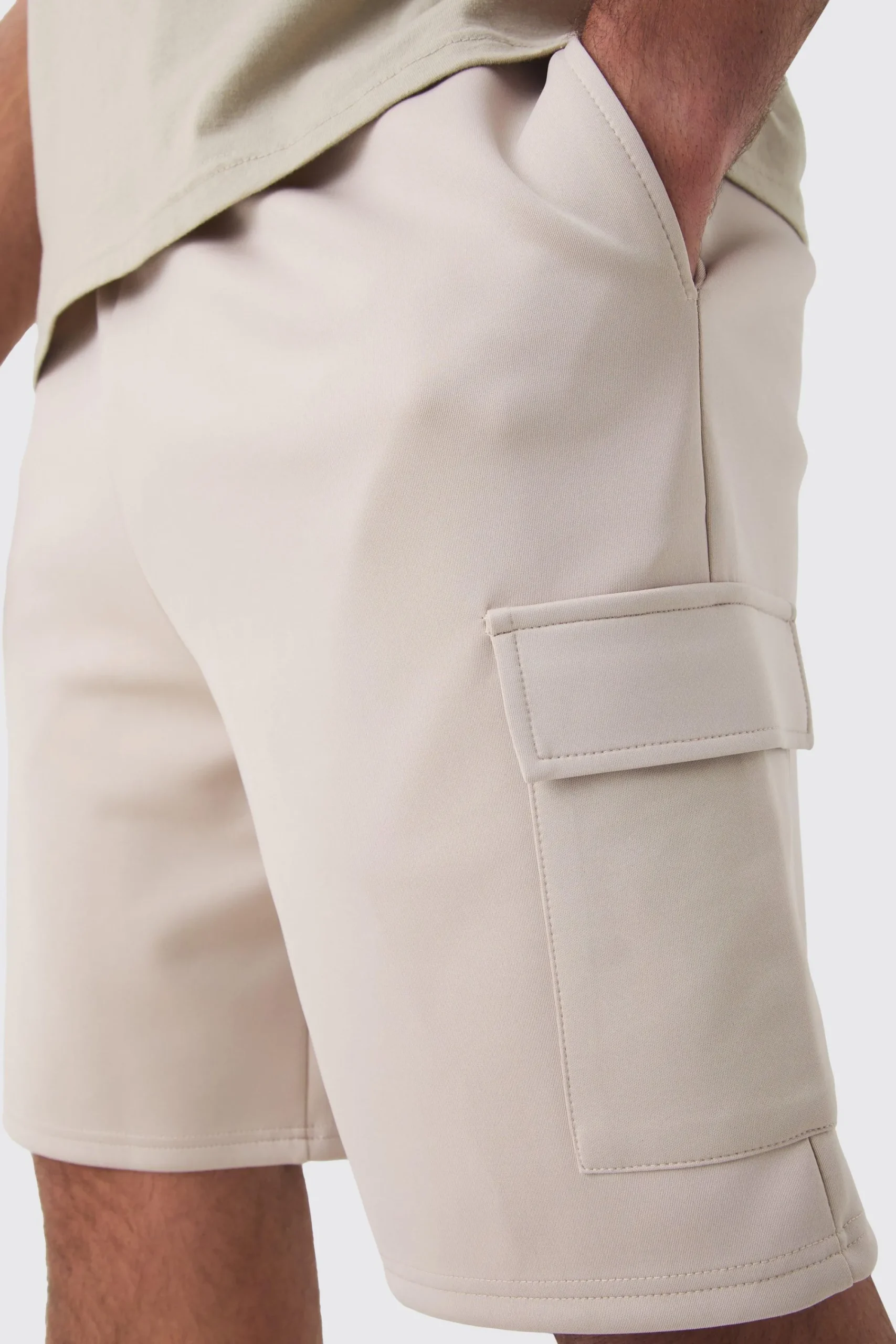 boohooMAN Plus Scuba Relaxed Cargo Shorts | UK| Shorts