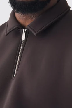 boohooMAN Plus Scuba Rugby Sweat | UK| Hoodies & Sweatshirts