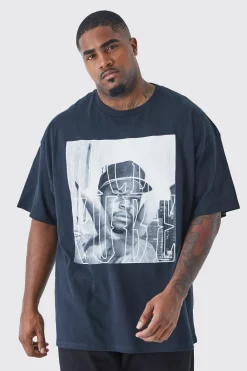 Plus Size Ice Cube Chest Print License T-shirt | UK^boohooMAN Hot