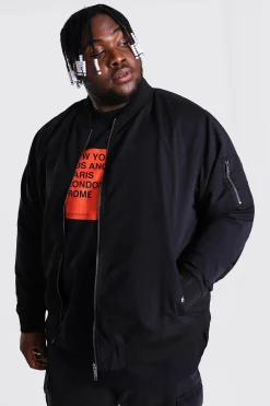 boohooMAN Plus Size Ma1 Bomber Jacket | UK| Coats & Jackets