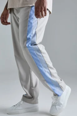 boohooMAN Plus Skinny Fit Colour Block Panel Suit Trouser | UK| Suits & Tailoring