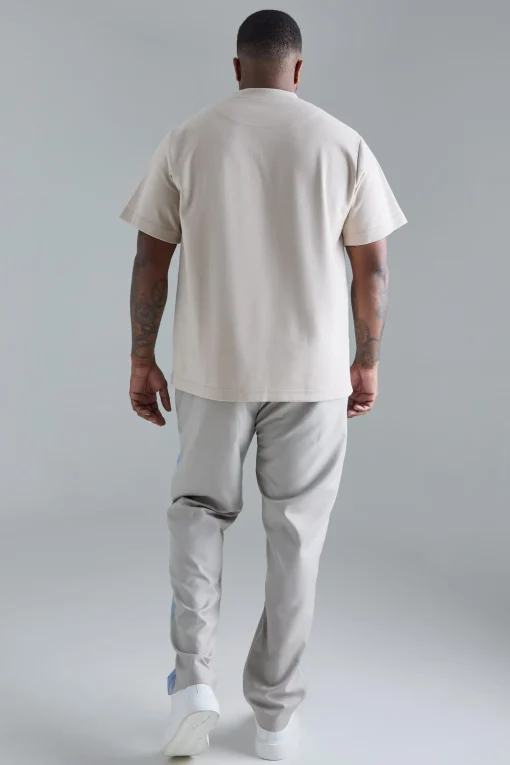 boohooMAN Plus Skinny Fit Colour Block Panel Suit Trouser | UK| Suits & Tailoring