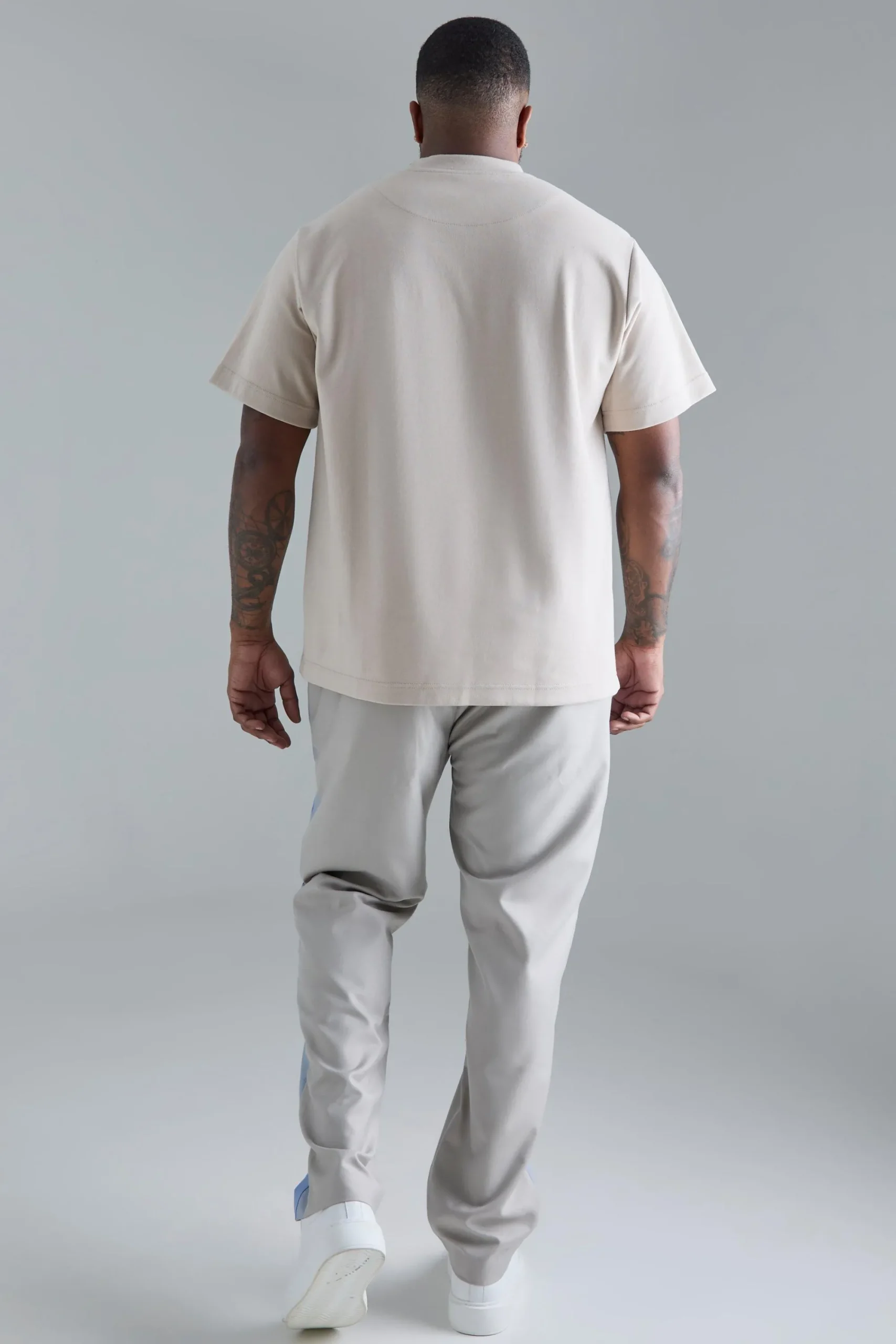 boohooMAN Plus Skinny Fit Colour Block Panel Suit Trouser | UK| Suits & Tailoring