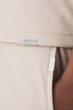 boohooMAN Plus Slim Interlock Pintuck Short | UK| Shorts
