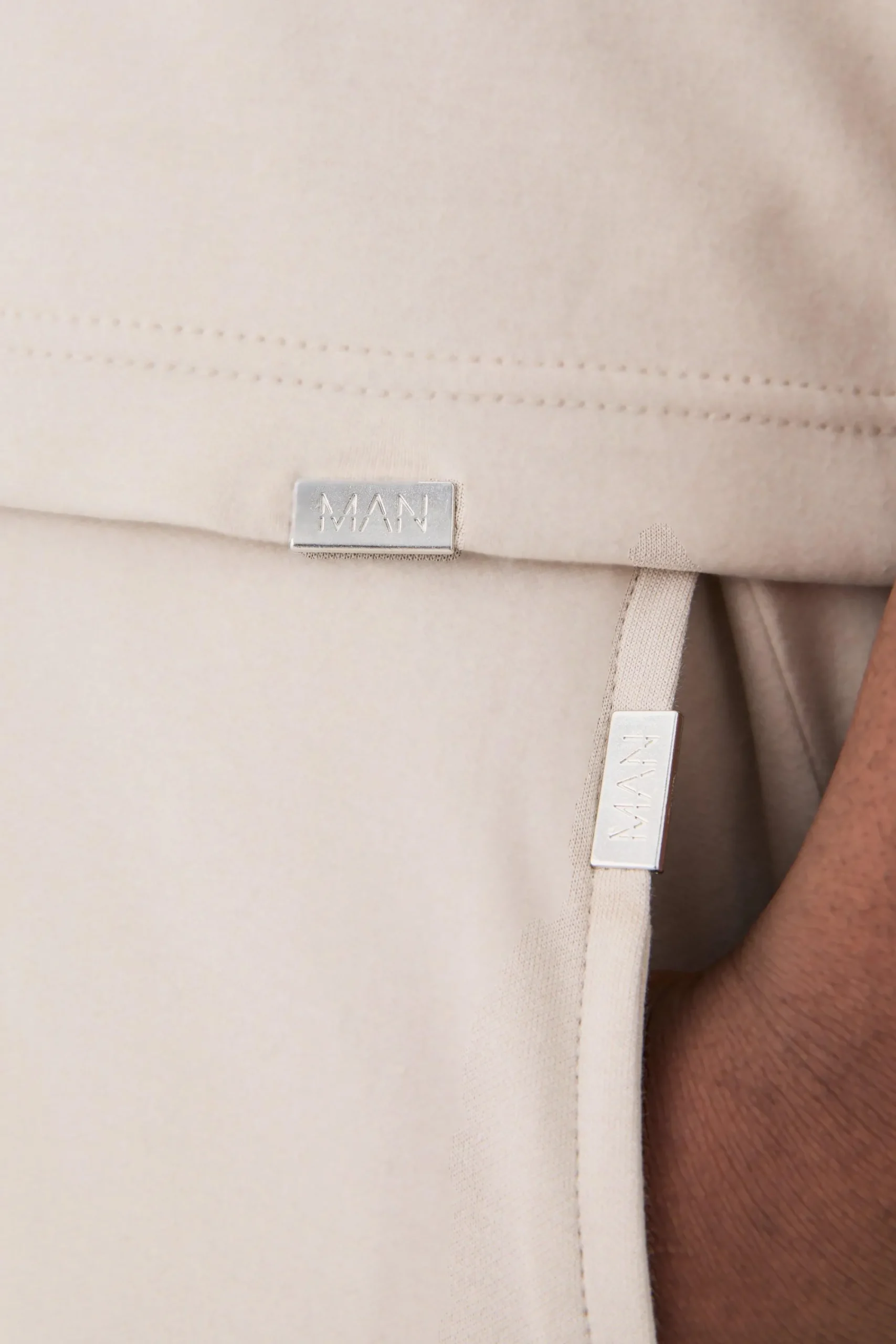 boohooMAN Plus Slim Interlock Pintuck Short | UK| Shorts