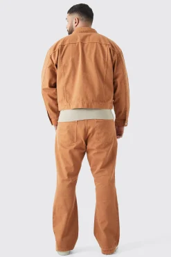 boohooMAN Plus Slim Rigid Flare Gusset Detail Jeans | UK| Trousers|Jeans