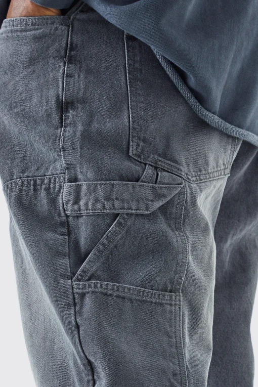 boohooMAN Plus Slim Rigid Flare Gusset Jeans | UK| Trousers|Jeans