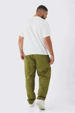 boohooMAN Plus Straight Fit Front Pocket Twill Overdyed Cargo Trouser | UK| Trousers|Cargos