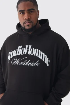 boohooMAN Plus Studio Homme Oversized Hoodie | UK| Hoodies & Sweatshirts