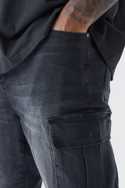 boohooMAN Plus Super Skinny Cargo Jeans | UK| Trousers|Jeans