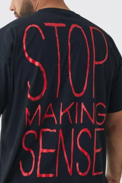 Plus Talking Heads License Print T-shirt | UK^boohooMAN New