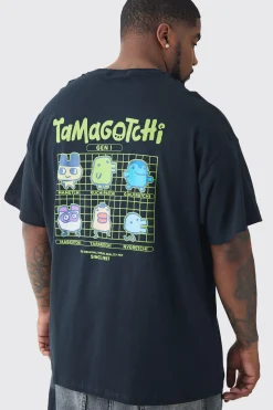 Plus Tamogotchi Back Print License T-shirt In | UK^boohooMAN Online